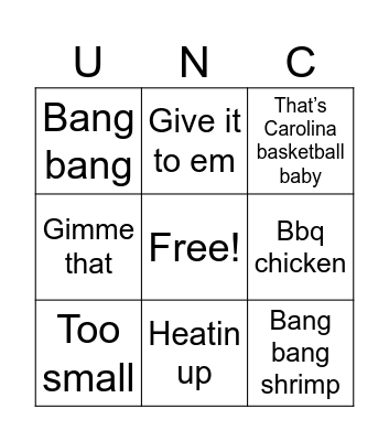 Josh Bingo Card