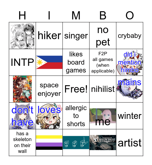 lophi bingo Card