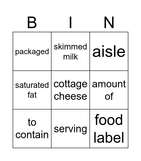 Words of 4.3 Bingo Card