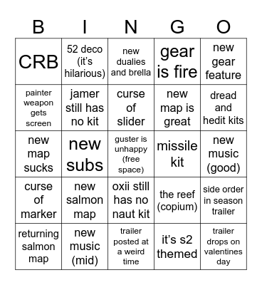 FRESH SEASON 2024 Bingo Card