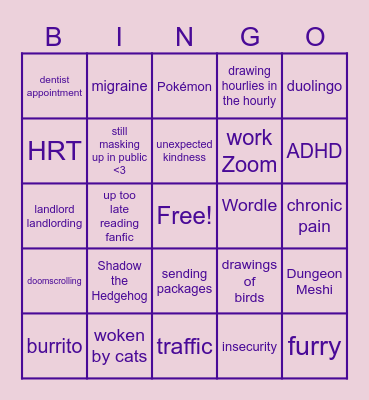HCD 2024 Bingo Card