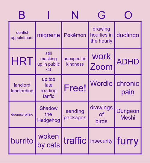 HCD 2024 Bingo Card