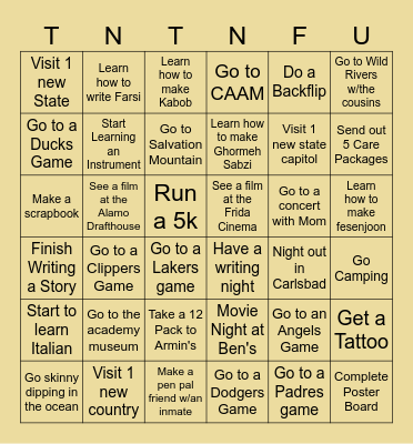 2024 Bingo Card