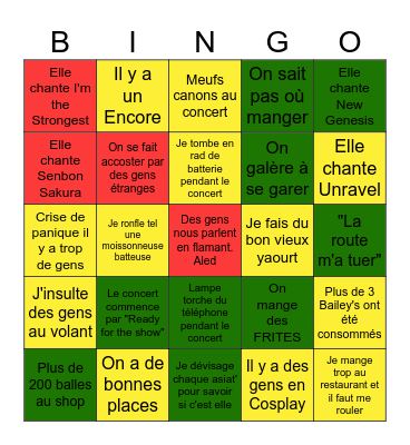 Bingo Ado Bingo Card