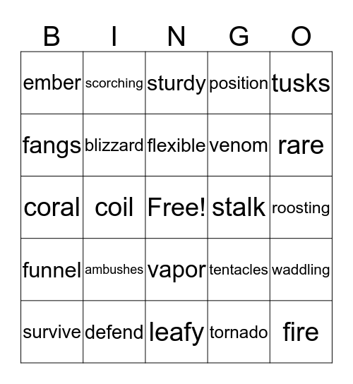 Fun Day! Bingo Card