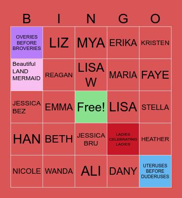 CONVERSTAION HEART BINGO Card