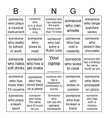 Grisham Goes to Europe Bingo Card