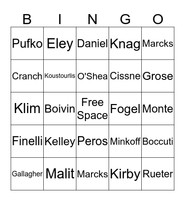 KM/Library Week Bingo Card