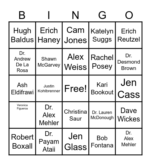 RM Kickoff 2024 Bingo! Bingo Card