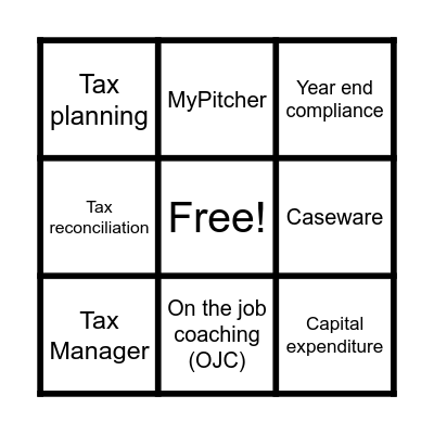 ABA Training Bingo Card