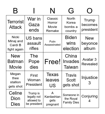 2024 BINGO Card