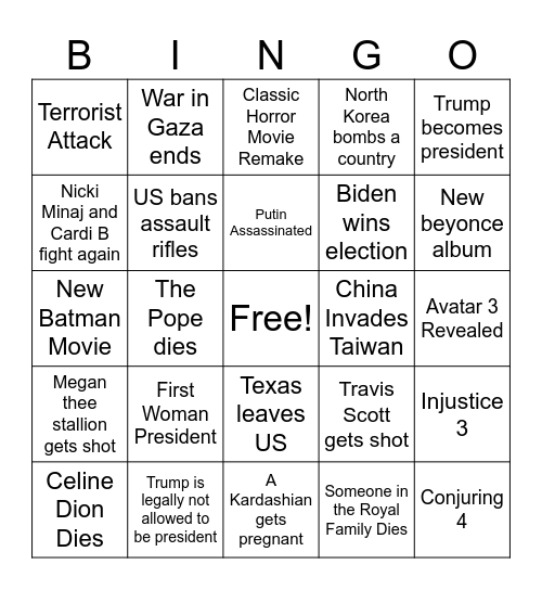 2024 BINGO Card