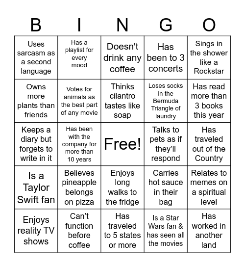 Bingo Card