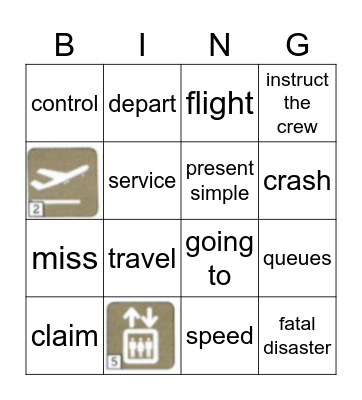 airport Bingo Card