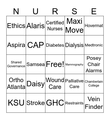 Professional Practice Bingo Card