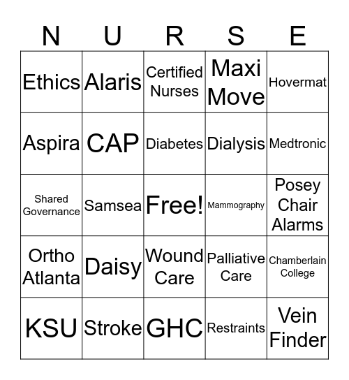 Professional Practice Bingo Card