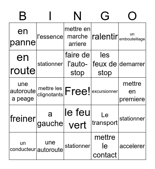 Whoa!  Bingo Card