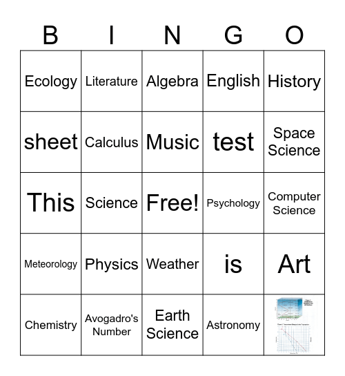 Bingo game Bingo Card