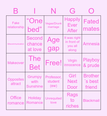 Valentine's Day Bingo Card