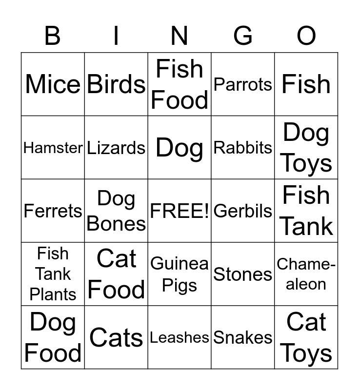 Pet Shop Bingo Game - Cut and Paste Activities | TPT