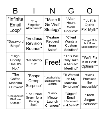 Product Bingo Card