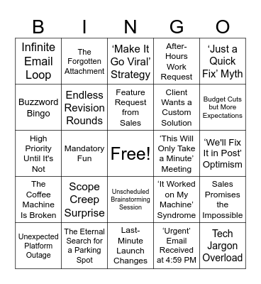 Product Bingo Card