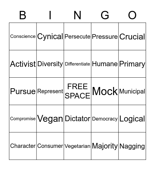 Unit 4-6 Review Bingo Card