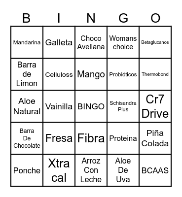 HERBALIFE Bingo Card