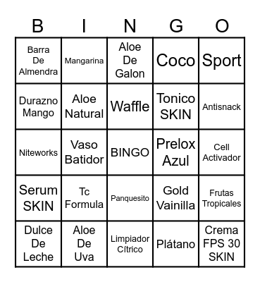 HERBALIFE Bingo Card