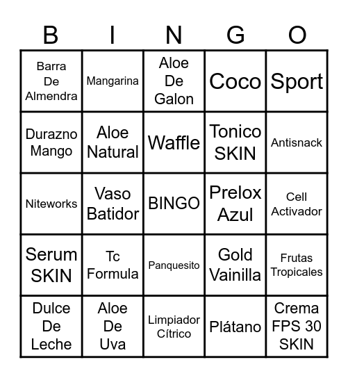 HERBALIFE Bingo Card