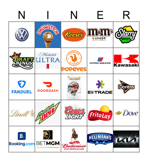 Mr. Irrelevant's Underdog Story Bingo Card
