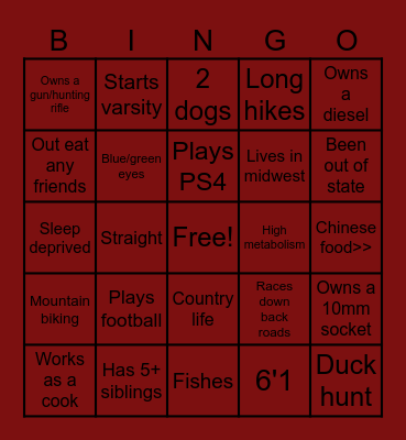 Donnys bingo Card