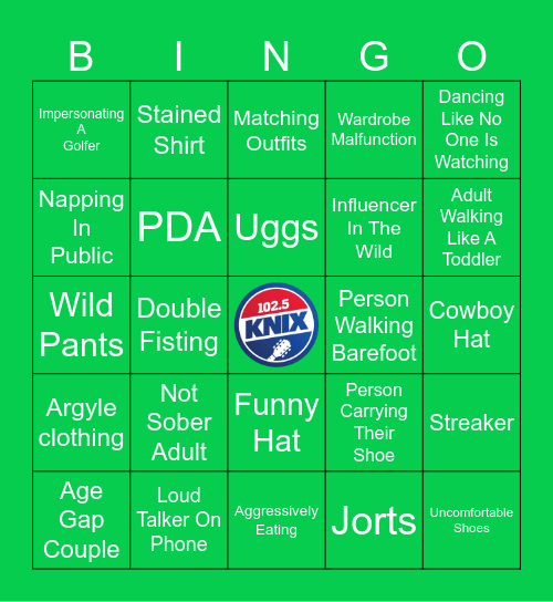 Nest & Open Bingo Card