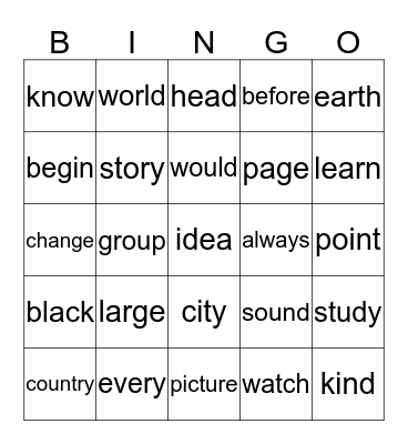 Last Day Fun! Bingo Card
