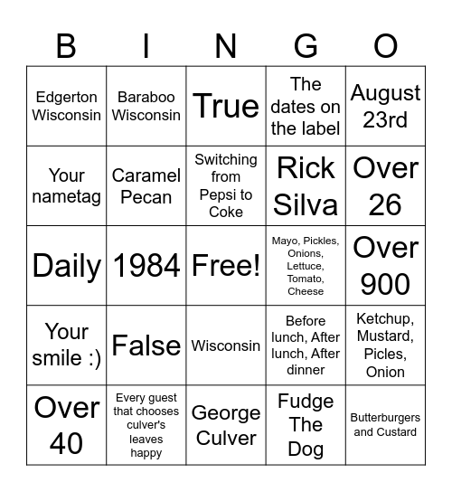 Bleed Blue Bingo Card