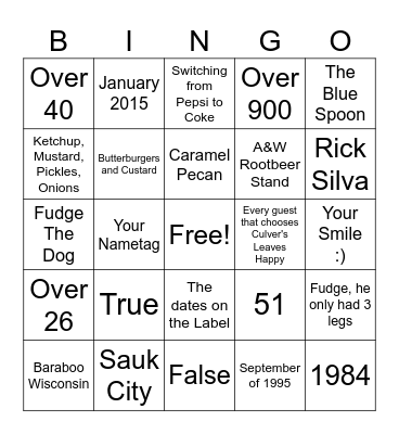 Bleed Blue Bingo Card