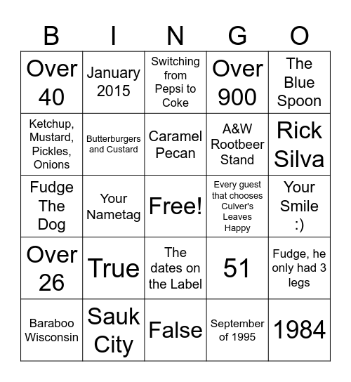 Bleed Blue Bingo Card
