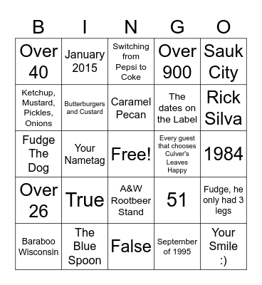 Bleed Blue Bingo Card