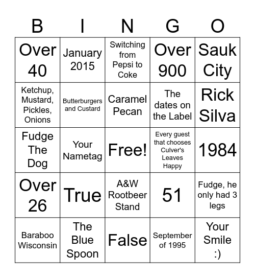 Bleed Blue Bingo Card
