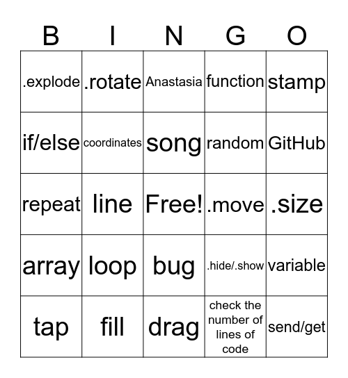 Bitsbox Bingo Card