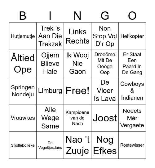 carnaval bingo Card