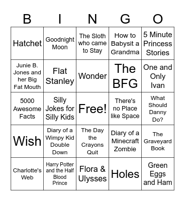 BOOK BINGO Card