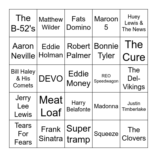 Game2 Bingo Card