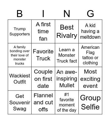 Let's Get JAM'd Bingo Card