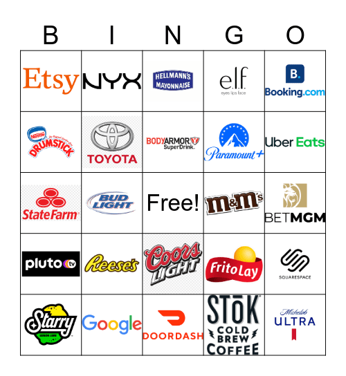 Super Bowl 50 Bingo Card