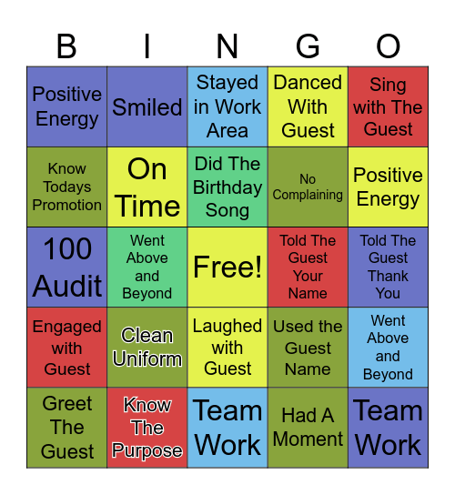 Riverside MarketPlace BINGO Card