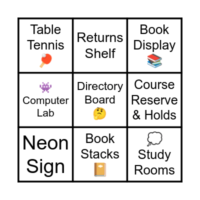 Library Bingo Card