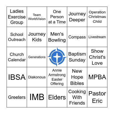 The Journey Bingo Card