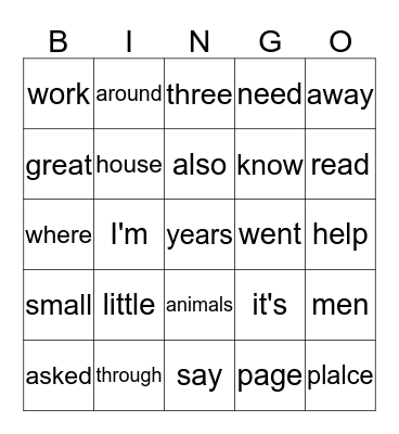 List B 26-50 Bingo Card
