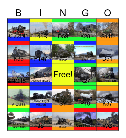 Colorful World of Mikados Bingo Card
